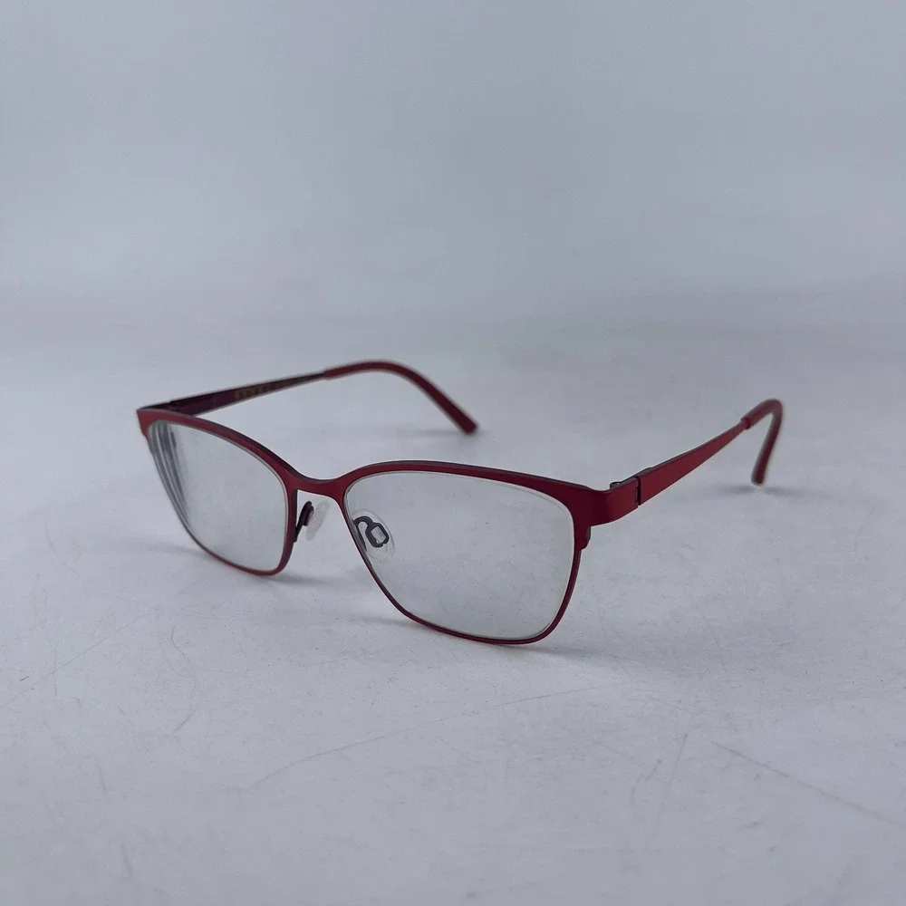 Bevel Claire G‎ 8738 Womens Eyeglasses Frame Red Metal Full Rim Cat Eye 53-16